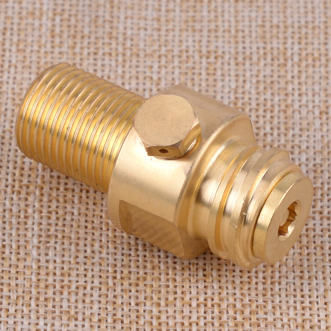 Золото M18x1.5 стрельба Пейнтбол Впускной резьбой бак производитель адаптер