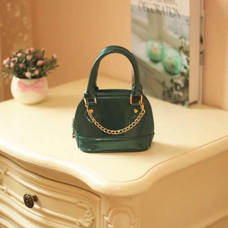 Детские сумки принцессы из искусственной кожи модные через плечо с цепочкой