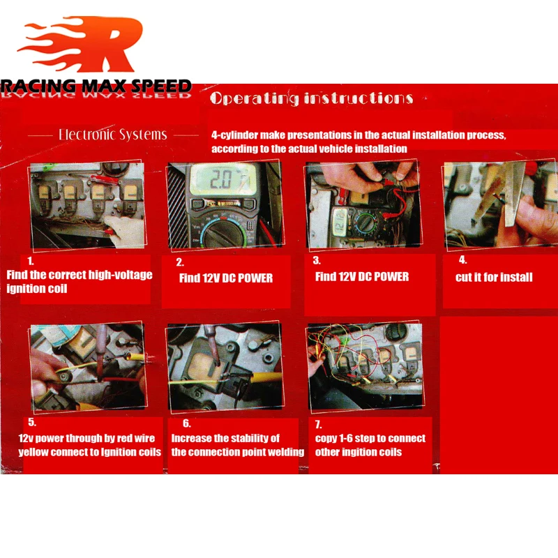 Автомобильный Универсальный усилитель мощности зажигания для 3 4 6 цилиндр 12 В ue01 |
