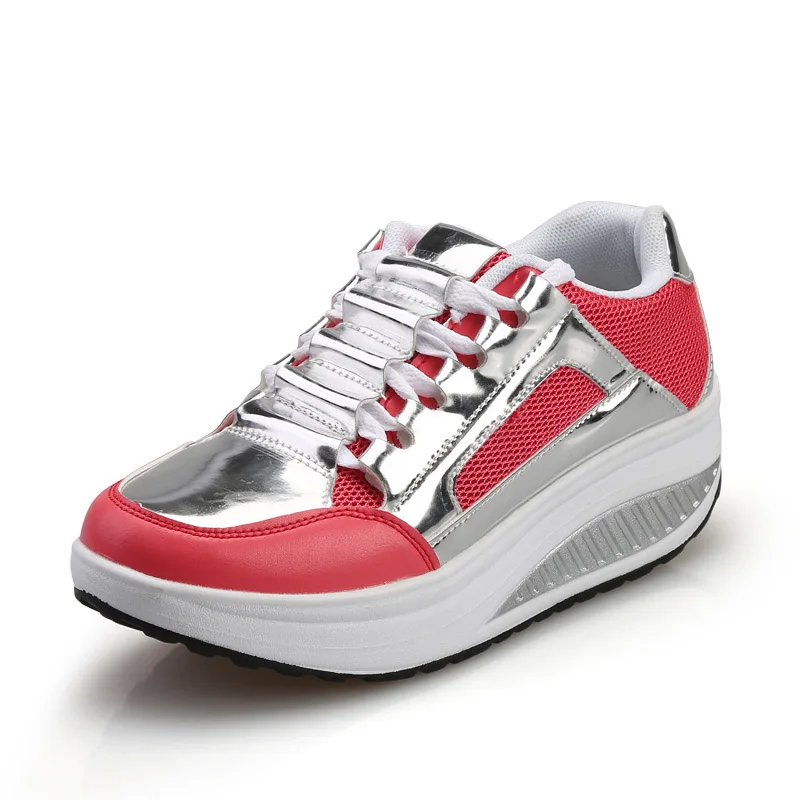 HEE GRAND/Серебристые туфли на платформе женские осенние Мокасины 2017 г. Повседневная