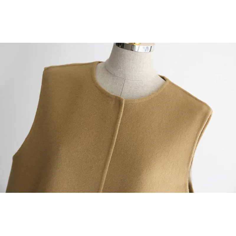 

Sleeveless vest Cardigan plus size winter Warm Woolen Vests womens Jackets for Women Waistcoat Female Black Vest Coat women vest