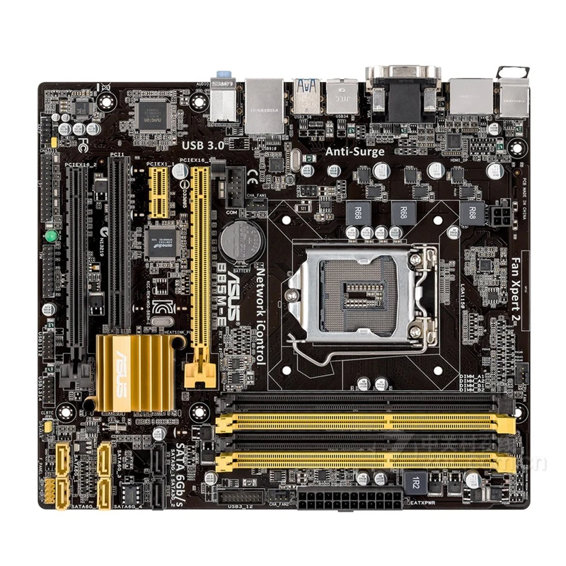 Asus B85M-E настольная материнская плата B85 Socket LGA 1150 i3 i5 i7 DDR3 32G ATX UEFI биос оригинальная б/у материнская плата в продаже