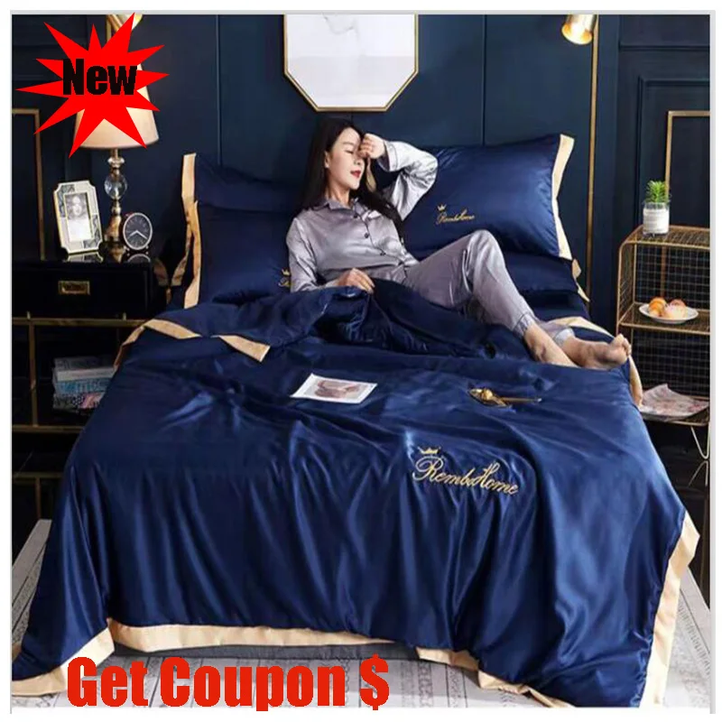 Легкое Экстравагантное одеяло из промытого шелка для лета одинарное