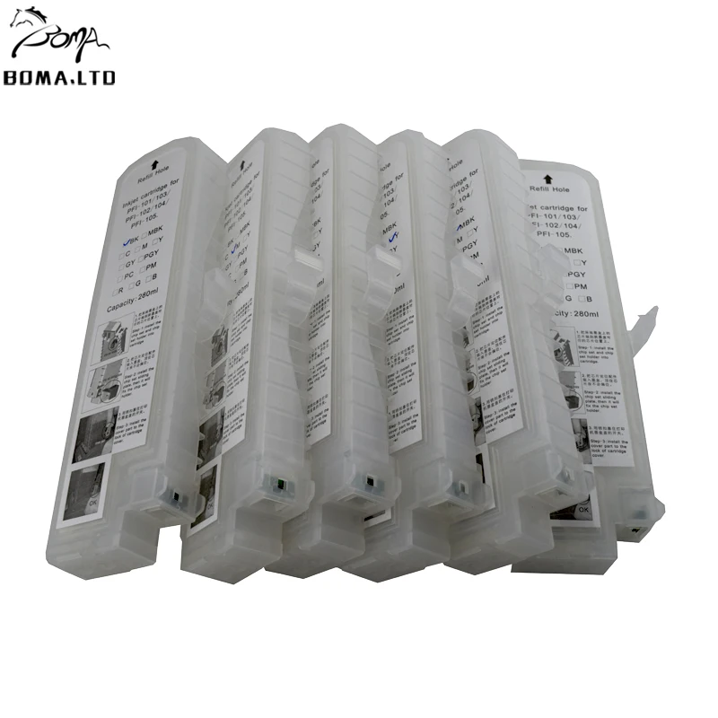 Картриджи для Canon 6 цветов/комплект картриджи с чипом ARC 610 710 700 iPF610 iPF605 iPF710 iPF720|ink