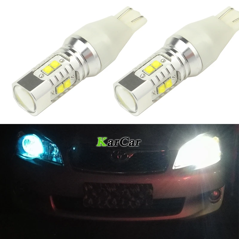 Автомобильные фары T15 W16W CAN шина COB 2 шт. 50 Вт 650LM W5W Superb белый 12 В задний фонарь 921