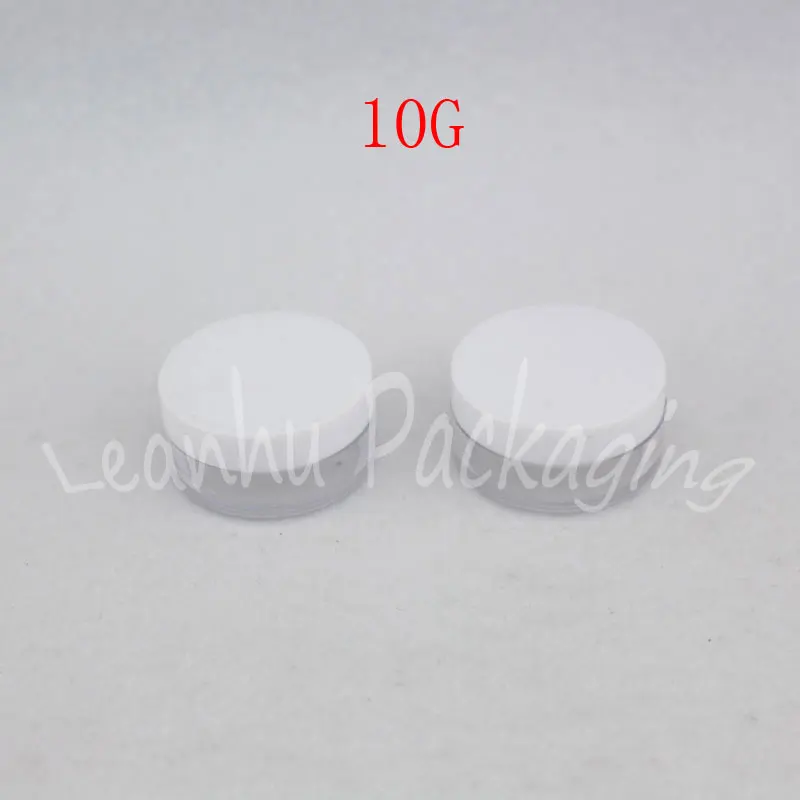 10 г пустая прозрачная пластиковая банка для крема см3 баночка губ/маски пробный