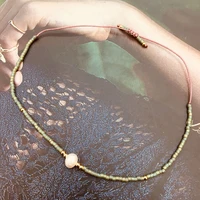 women bracelets pearl beads jewelry charm olive color handmade beads seed crystal bracelet bangles ethnic jewelry friendship