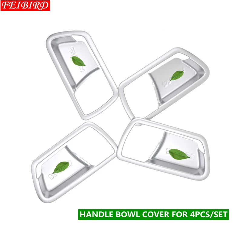 MODLE B 4PCS ABS внутренняя боковая Автомобильная дверная ручка Чаша формовочная крышка комплект отделка матовый серебристый стиль аксессуары для Toyota Rav4 Rav 4 2013 - Название цвета: MODLE B 4PCS