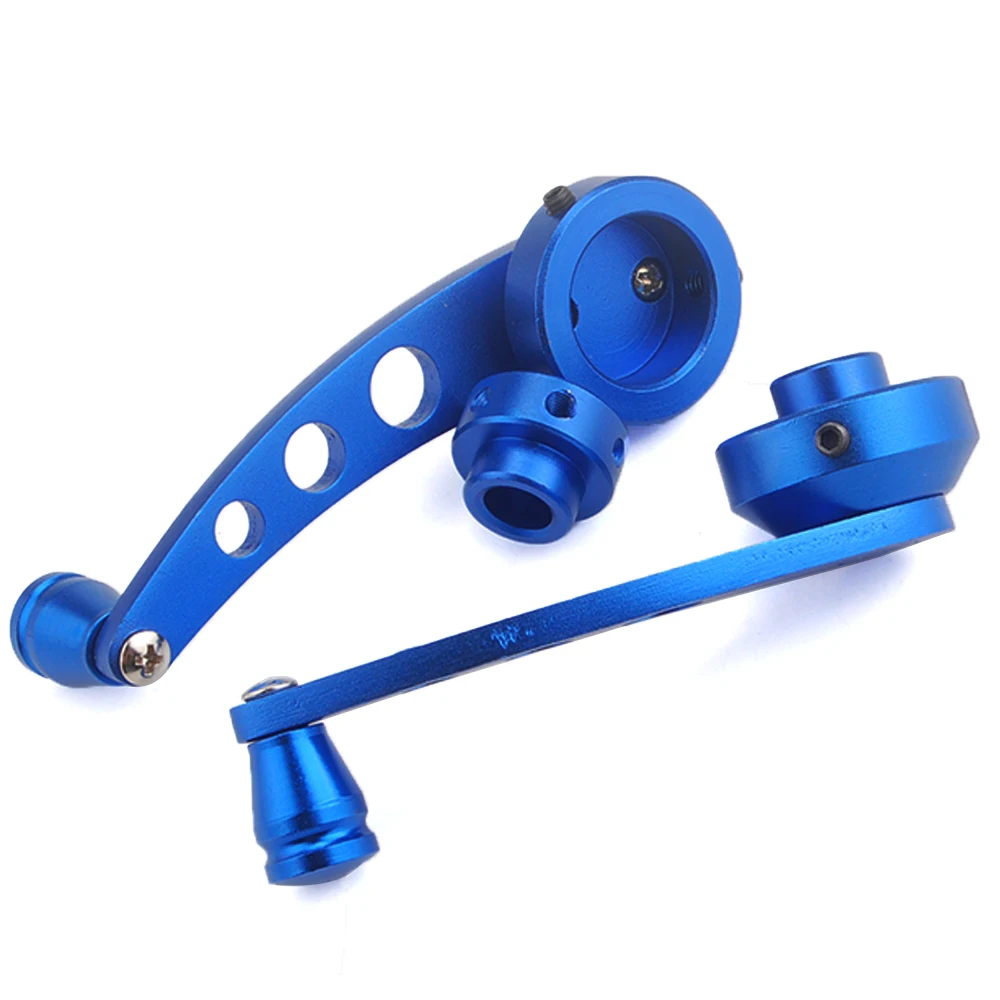 1 Pair Aluminium Auto Car Window Winders Glass Door Cranks Left Right Handles Blue Fit For Universal Styling Accessories | Автомобили и