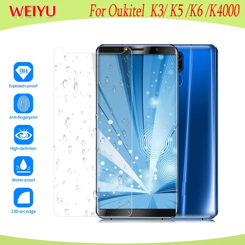 Закаленное стекло для Oukitel K5 K4000 Защитная пленка экрана Замена телефона легко