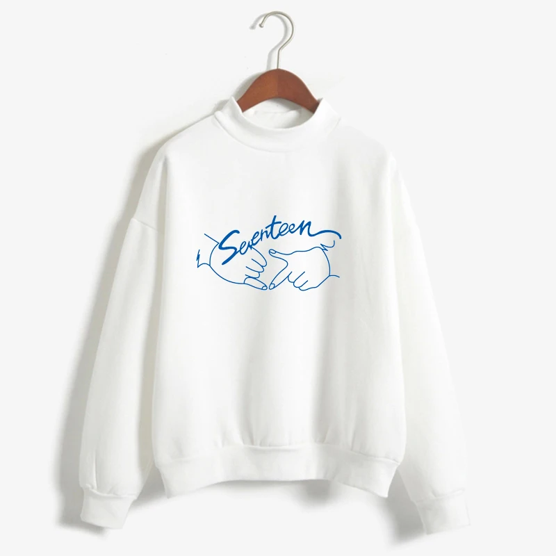 

Spring Kpop Seventeen Printing Sweatshirt For Fans Fashion Pullover Seventeen Moletom Mujer Thick Autumn Winter Korean Hoodie
