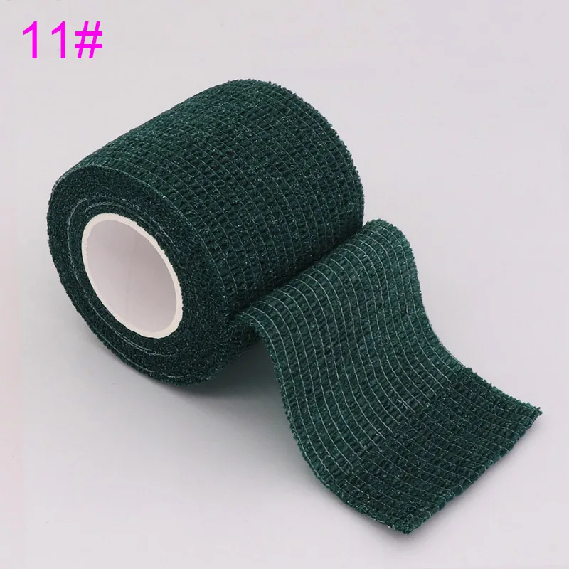 Dark Green Tom's Hug красочные спортивные самоклеющиеся эластичные повязки обёрточная лента 4,5 м наколенники для поддержки пальцев лодыжки - Цвет: Dark Green