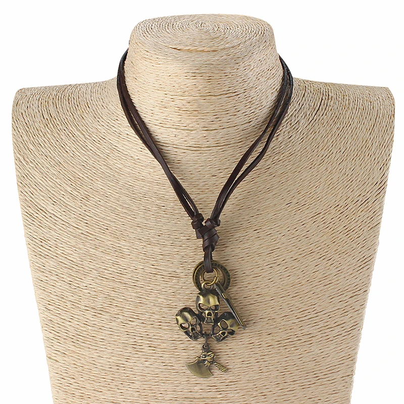 1 шт. шнур из натуральной кожи лист конопли/египетский фараон/гиппокамп/череп