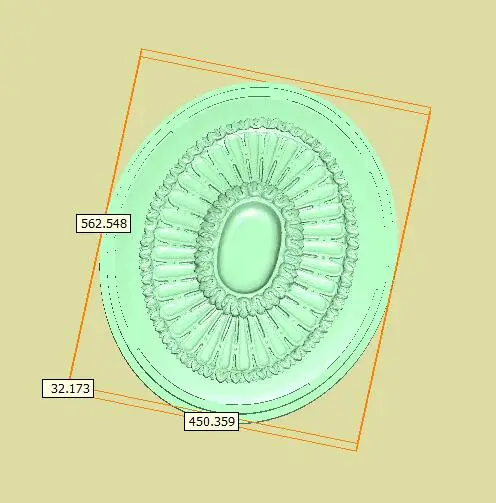 3D круглая пластина кольцевая рельефная модель в формате STL для ЧПУ