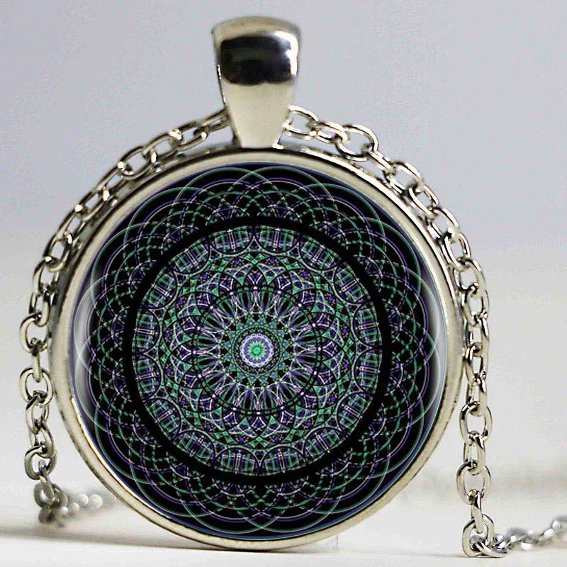 Горячая Распродажа ожерелье с логотипом и священной геометрией цвета морской