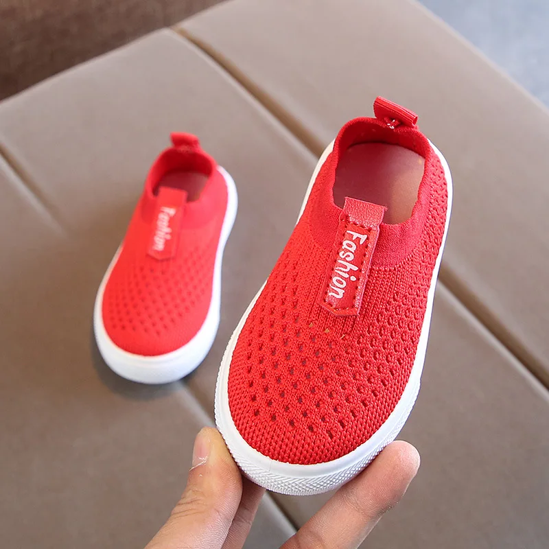 Детская обувь для малышей Повседневное детская Обувь с дышащей сеткой на высоком