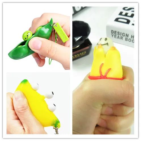 Новая мода розыгрыш хитрый глаз типа &quotбанан&quot Стручковая фасоль Брелки Дети