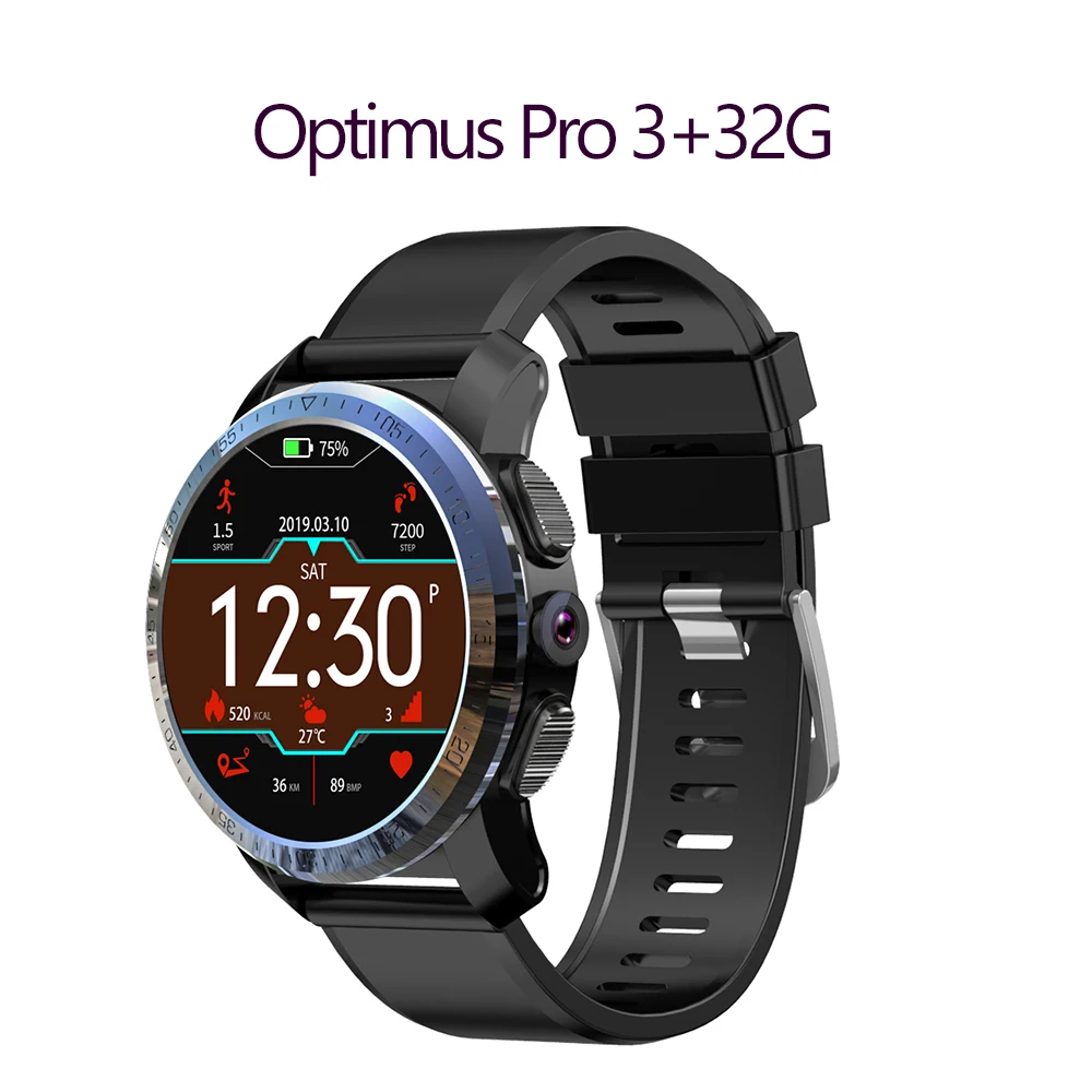Смарт часы KOSPET Optimus Pro 4G LTE мужские на ОС Android 7.1.1 с камерой 8 0 МП GPS SIM WiFi BT спортивные