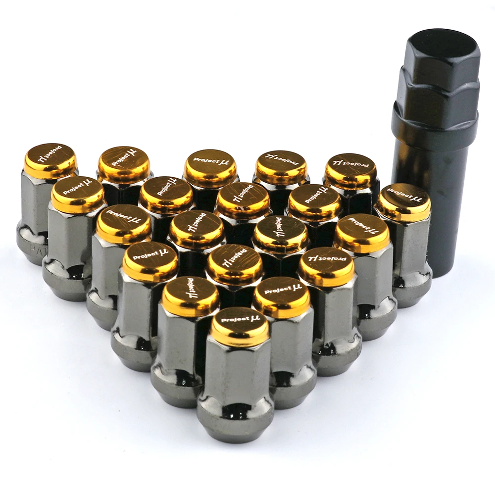 20 шт./компл. 33 мм Project MU Racing Composite SPEC стальные гоночные колесные гайки m12x1 5/1 25