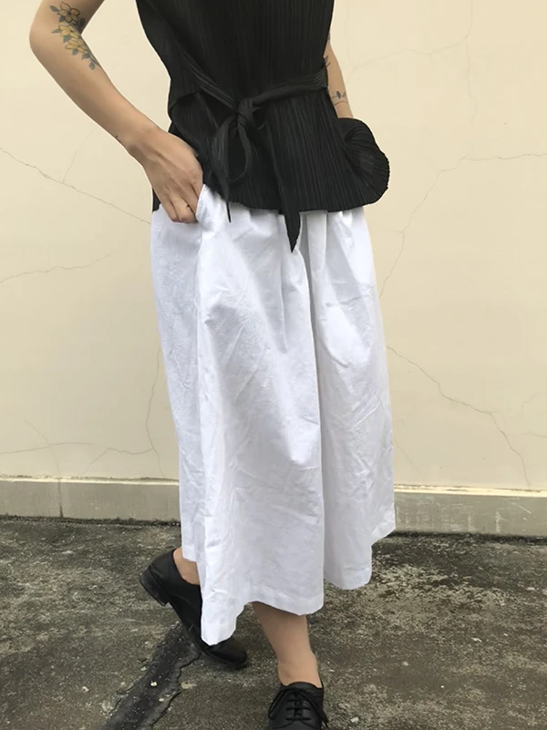 Дизайнерские плиссированные топы MIYAKE черного цвета; ; chenrui