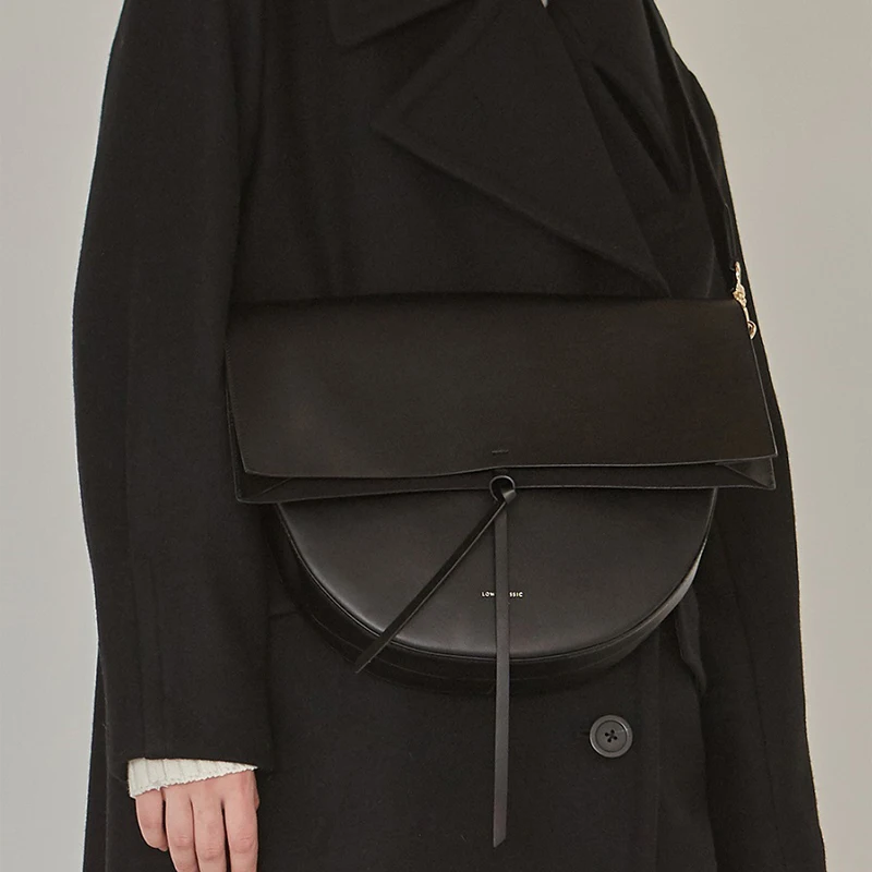 Женская сумка на плечо GETSRING черная винтажная Повседневная через из натуральной