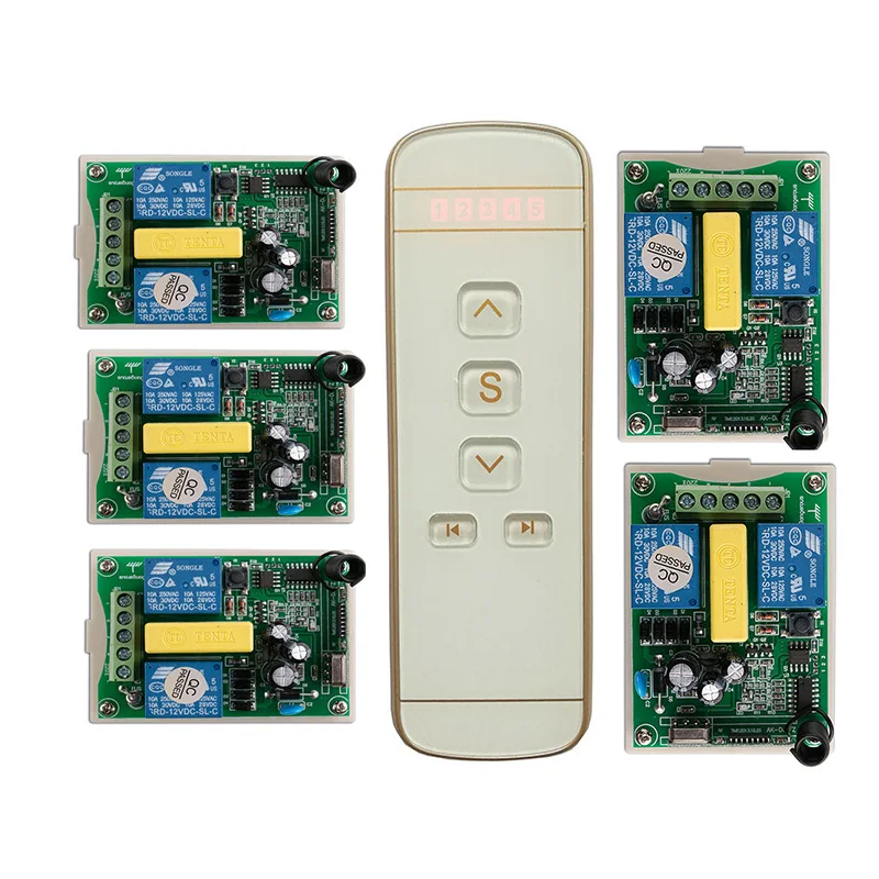 Трубчатый мотор двери гаража/проекционный экран/жалюзи AC 220 V RF беспроводной