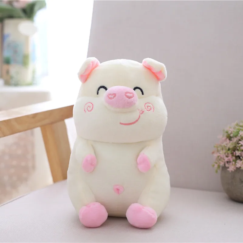 Белый 16 см Kawaii мягкие животные Свинья Плюшевые игрушки для малышей, спальный мягкий пуховик из хлопка, лучший подарок для детей, девочек, Brinquedos - Цвет: Белый