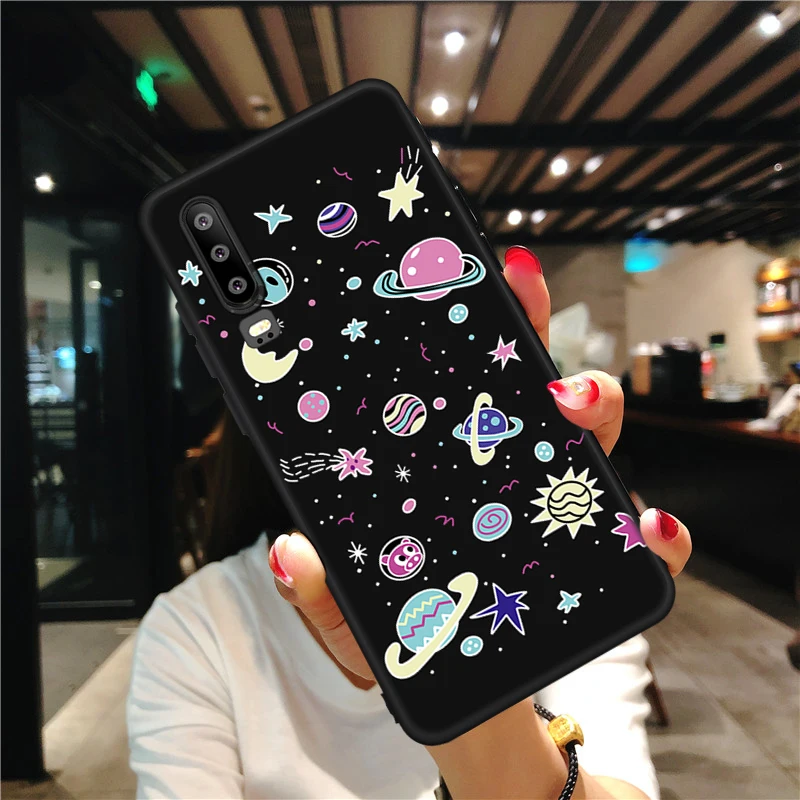 Матовый ТПУ чехол для телефона queen с рисунком для huawei Y9 Y6 Y7 Y5 Pro Prime Enjoy 9 Space Planet Capas