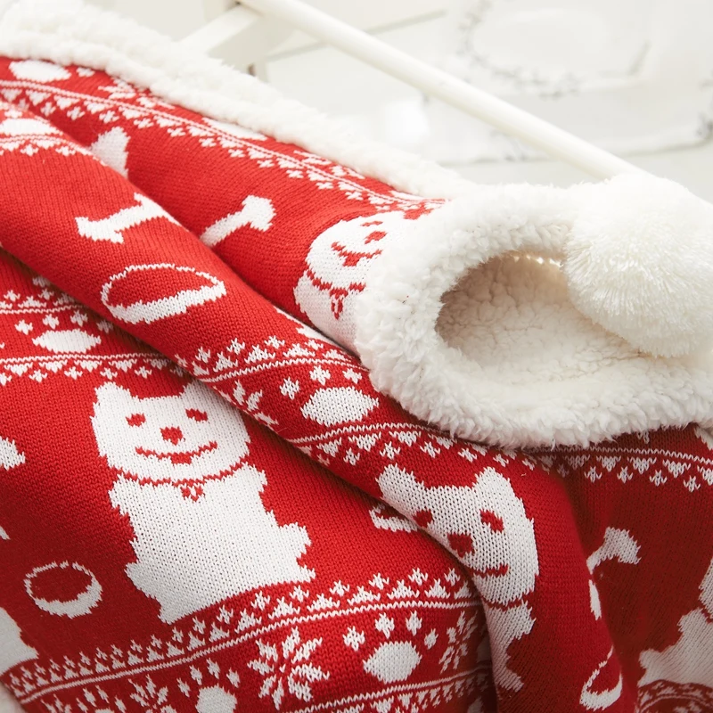 Хлопковое трикотажное Флисовое одеяло с рисунком собаки для детей и взрослых