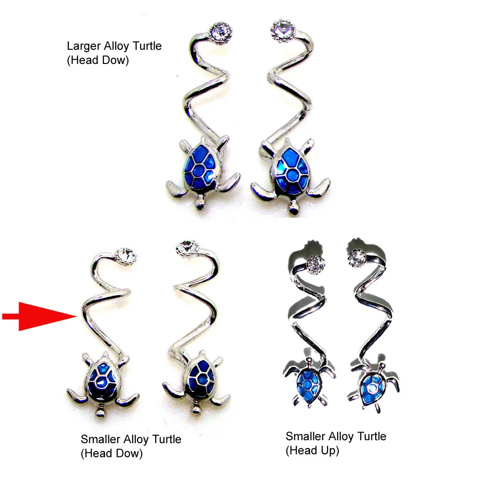 Small Alloy Turtle 1 Модная Голубая Эмаль морская черепаха украшениями; женские сандалии с декоративными пуговицами для Летние тапочки украшения, ювелирные аксессуары - Цвет: Small Alloy Turtle 1
