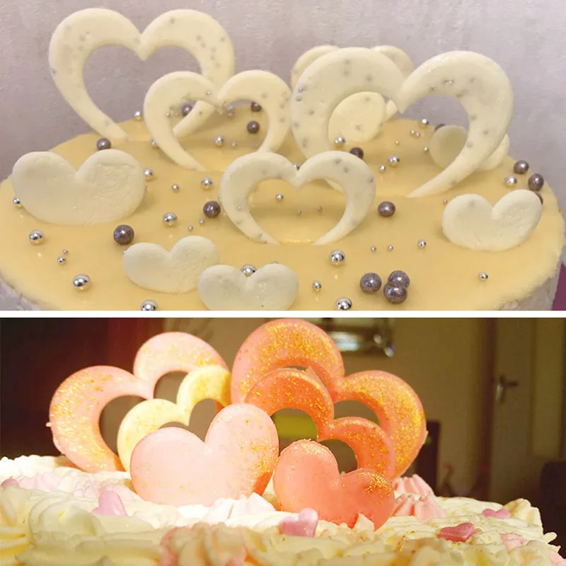 DIY силиконовые формы в форме сердца инструменты для украшения торта moldes de silicona para
