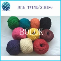 colored jute twine 8pclot100m ball packing 2ply decorative handmade accessory rope twine 10 color