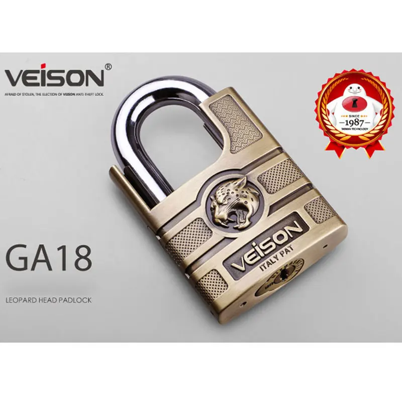 VEISON Противоугонный замок с леопардовой головкой защитный дверной для общежития