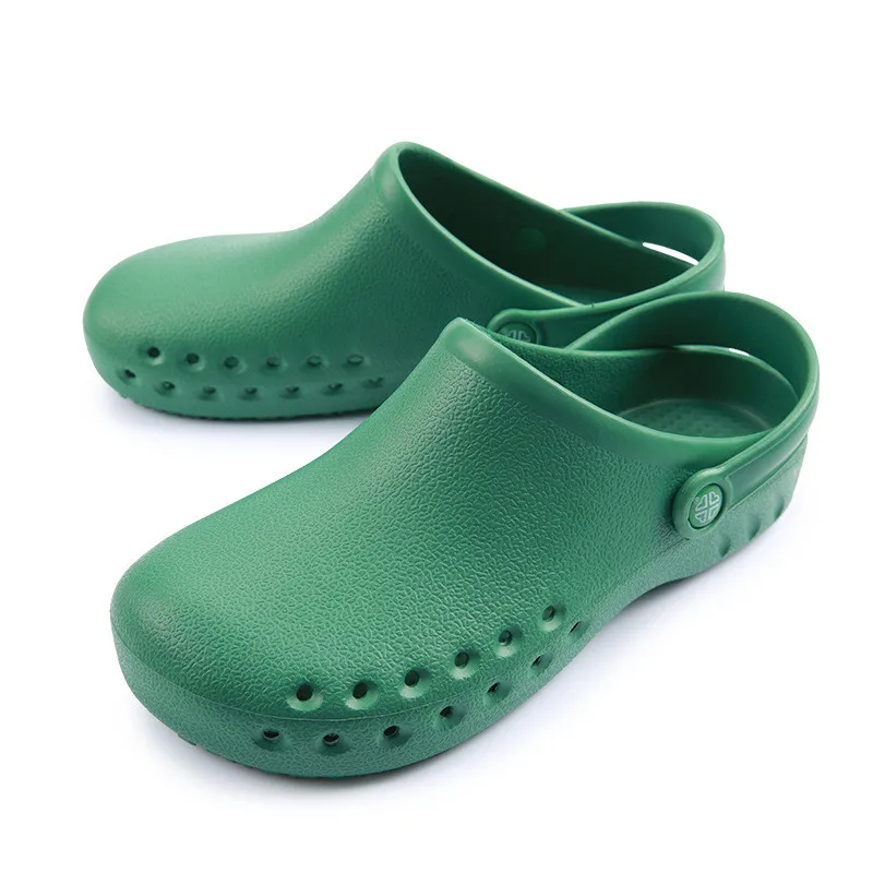 Dark Green Lizeruee, мужские сандалии, EVA, летние сабо, унисекс, доктор, уход за больными, противоскользящие, стоматологическая больница, забивает лабораторную чистку, защитная Рабочая одежда, скольжения - Цвет: Dark Green