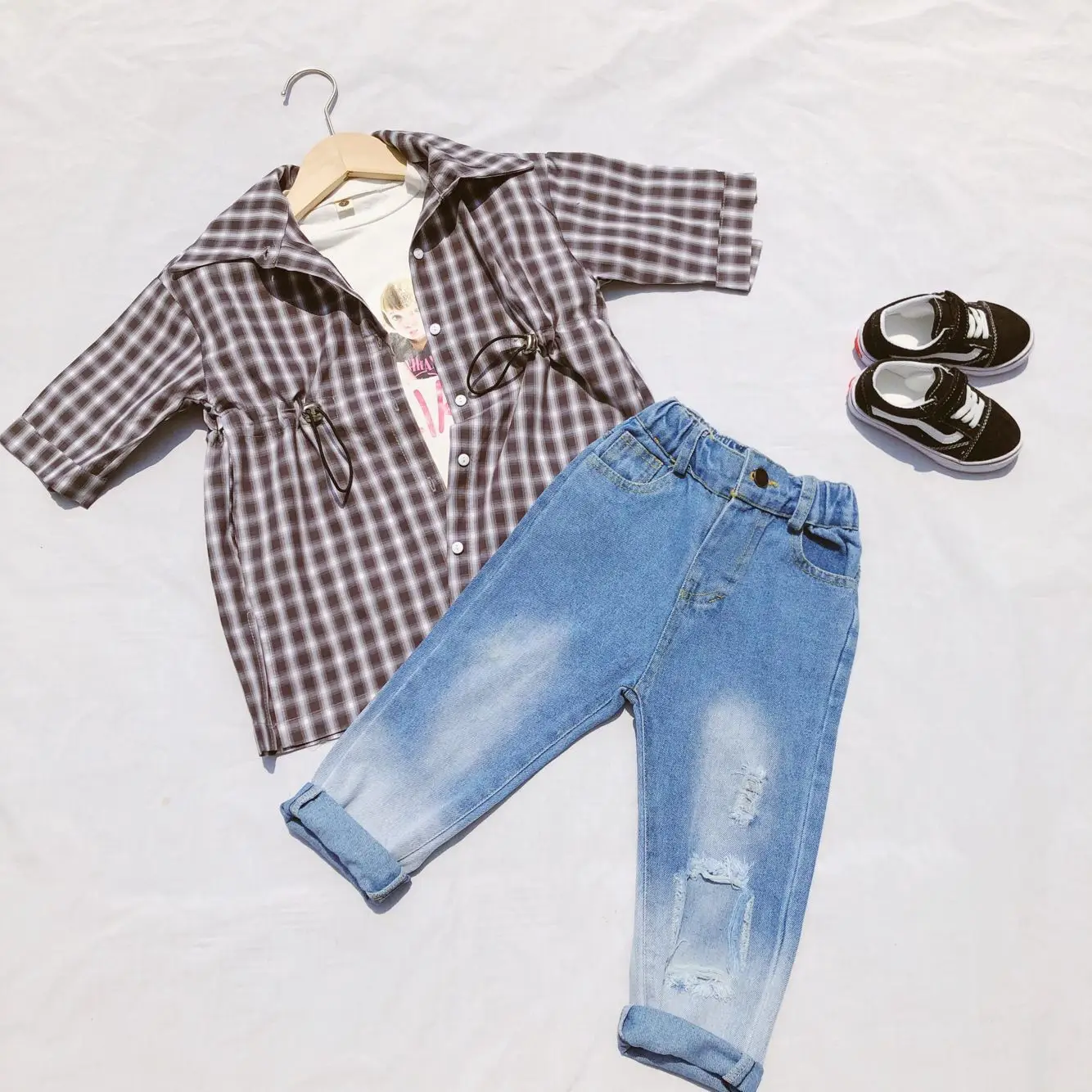 Новое поступление летняя повседневная хлопковая рубашка в Корейском стиле с