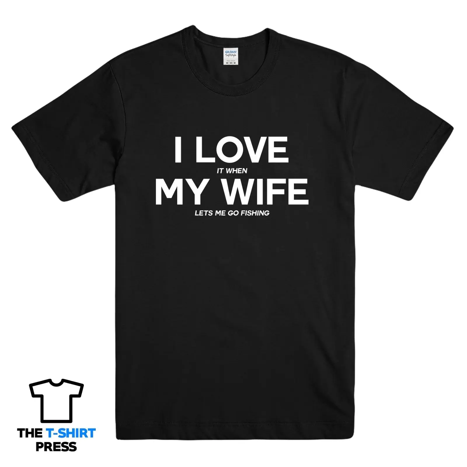 Мужская футболка с забавным принтом I Love My Wife надписью подарок на Рождество