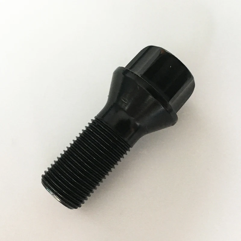 Колесные болты с черными наконечниками OEM 16 шт. гайки M14 * 1 25 для 1𧼠 2𧼢 3𧼱