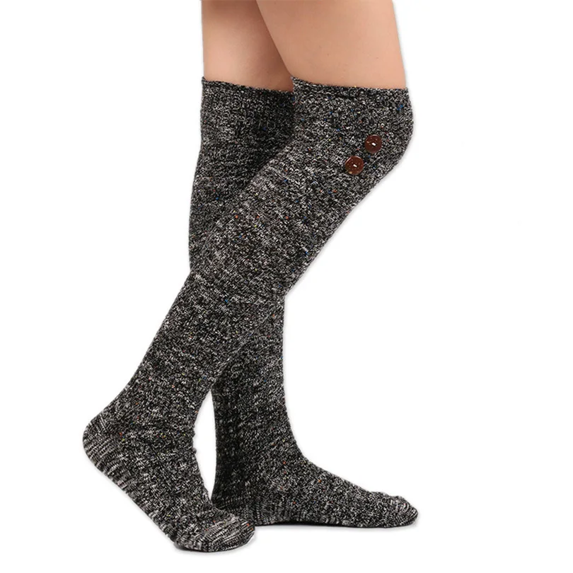 Носки женские зимние трикотажные до колена 6 цветов | Женская одежда