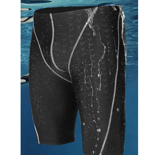 Бренд Sharkskin, профессиональные мужские шорты для плавания, водонепроницаемые шорты для соревнований, плавки для тренировок, купальный костюм, трусы, купальные трусы - Цвет: Black White