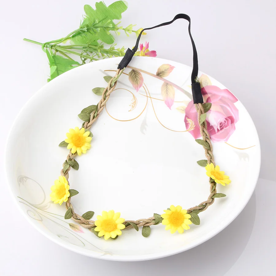 2020 горячая Распродажа модные женские богемные пляжные цветочные повязки на