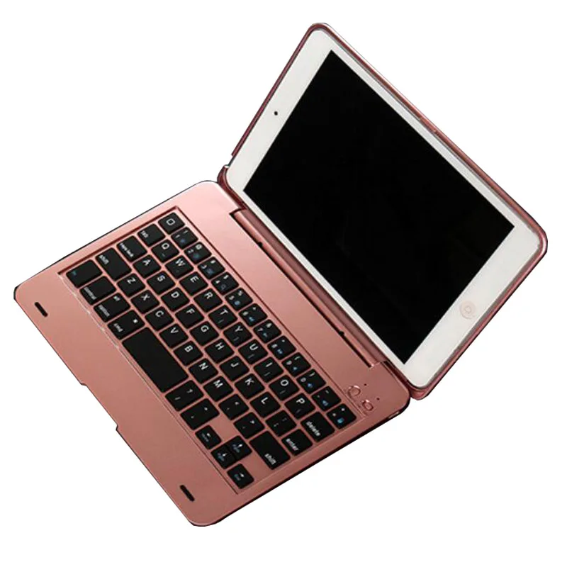 Rose ABS для iPad mini 2 3 чехол с клавиатурой A1432 A1454 A1599 A1600 USB Bluetooth беспроводной для iPad mini 2 3 клавиатуры 7,9'' - Цвет: Rose