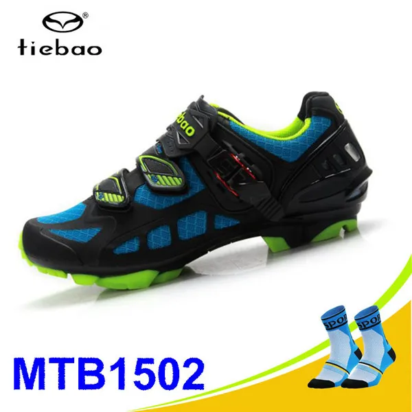 socks for 1502 B Tiebao Sapatilha Ciclismo Mtb велосипедная обувь для мужчин wo для мужчин SPD велосипедные педали дышащие самозакрывающиеся горные велосипедные триатлоновые кроссовки - Цвет: socks for 1502 B
