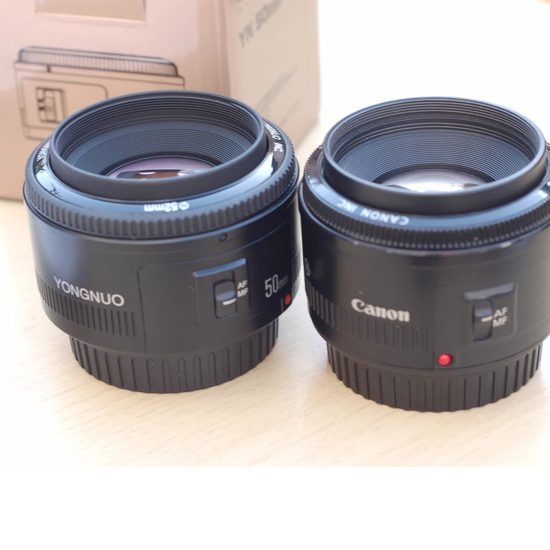 Ulanzi Yongnuo YN50mm F1.8 AF объектив MF YN 50 мм Автофокус Объектив для Canon EOS DSLR камер 60D 70D 5D2 5D3