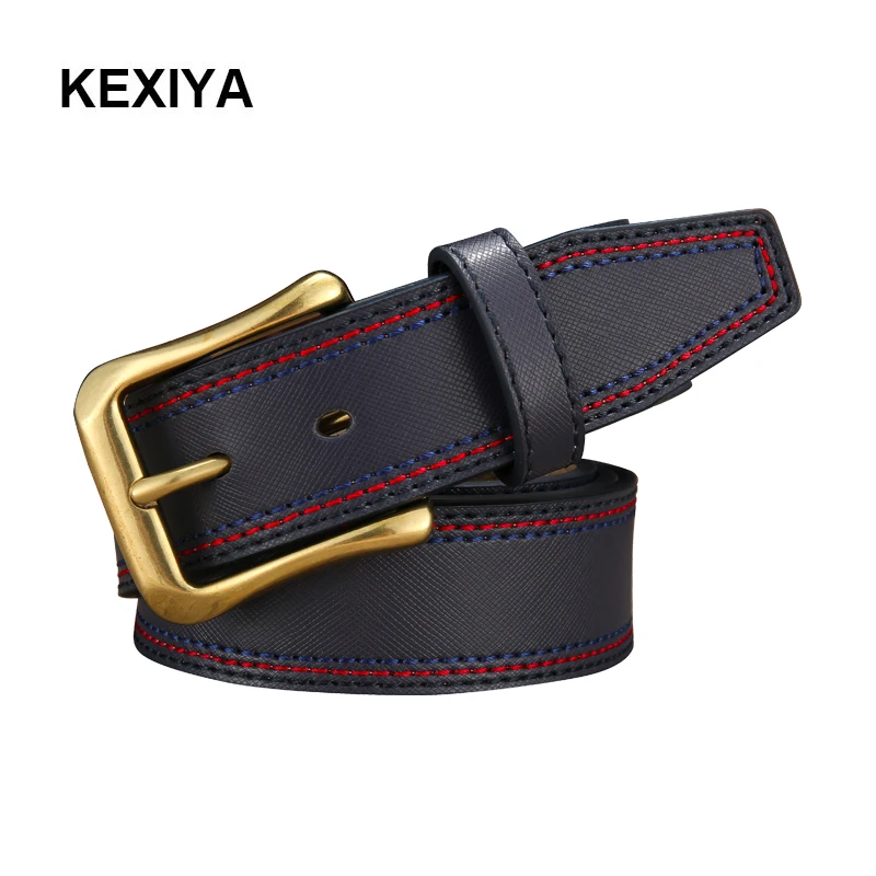 KEXIYA 2017 хит продаж мужской ремень из воловьей кожи мужские антикварные латунные