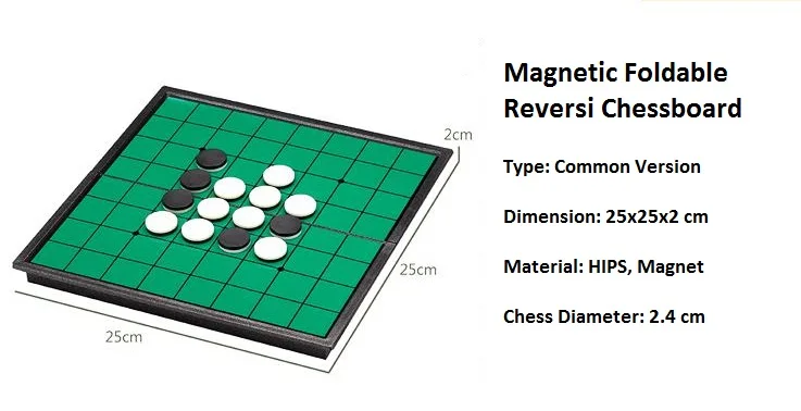 25 см Акриловые Магнитные портативные складные Reversi Отелло настольные шахматы стандартные развивающие домашние родитель-ребенок Семейная Игра