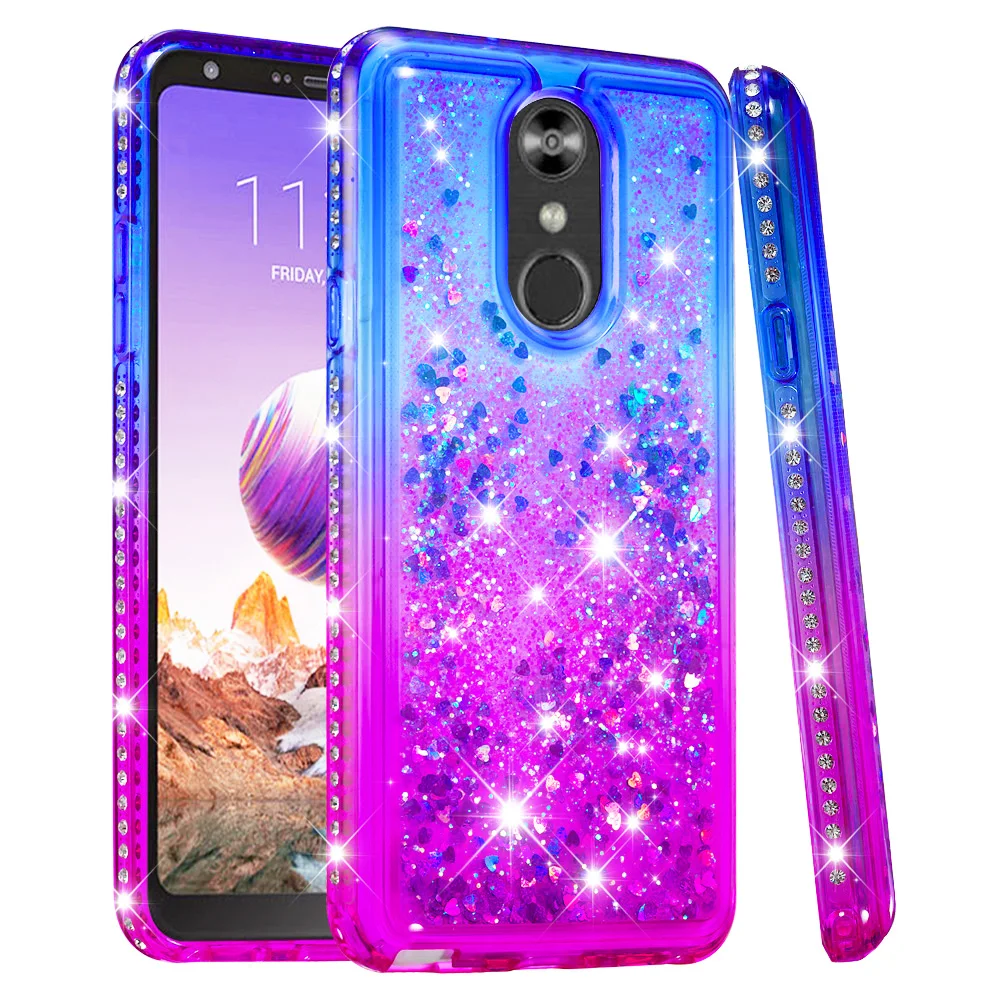 Diamond Glitter Silicone Case For LG Stylo 4 6.2 Coque Stylo4 Luxury Liquid Dynamic Quicksand Sparkle Shiny Cover |