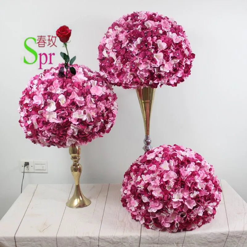 

SPR 30cm/35cm/40cm/50cm dia.wedding event planning artificial wedding table flower ball centerpiece decoration stage arch floral