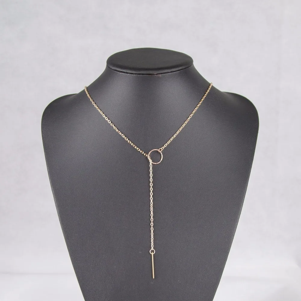 Модные ювелирные изделия из Болгарии золотая цепочка в виде колечек, оригинальная колье-чокер Цепочки и ожерелья s для девочек цепочка с подвеской для лучших друзей колье Для женщин ожерелье Femme