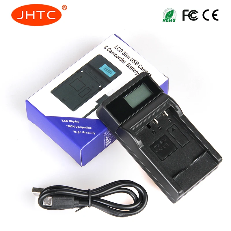 JHTC NP BN1 LCD USB зарядное устройство для Sony Cyber shot DSC W510 W520 W530 W550 W560 W570 W580 W610 WX5 WX7|Цифровые