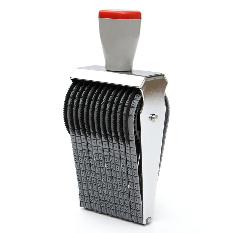 KiWarm Overvalue 12 значный алфавит прокручивающийся резиновый штамп английская буква